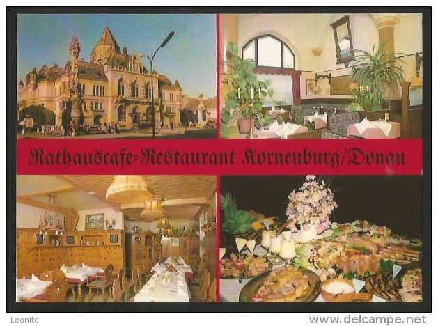 KORNEUBURG Niederösterreich Restaurant RATHAUSCAFE Donau 1997 - Korneuburg