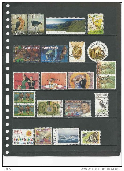 Zuid-Afrika, Lotje Van 34 Zegels, Allen Gestempeld, Zie Scan - Collections, Lots & Séries