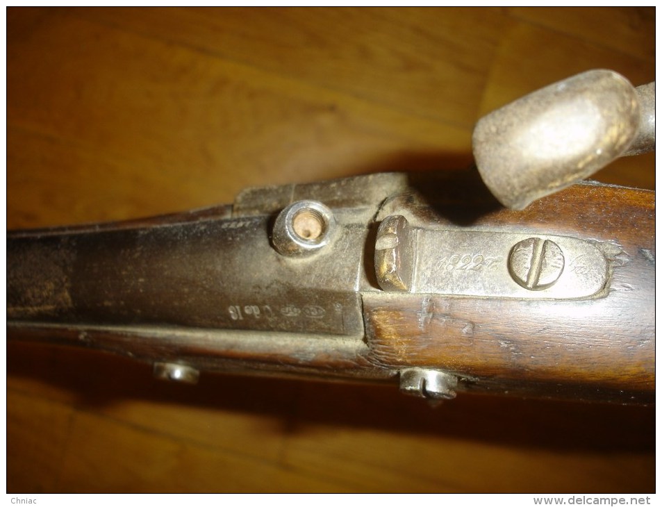 FUSIL MILITAIRE FRANÇAIS Mod. 1822 T.Bis BOIS RACCOURCI MANUFACTURE D’ARMES DE MAUBEUGE