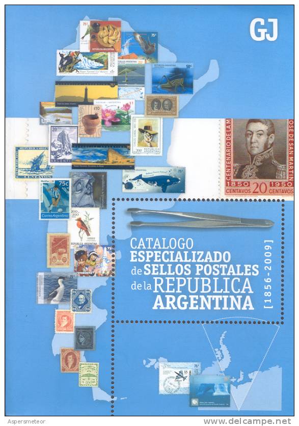AGOTADO - CATALOGO ESPECIALIZADO DE SELLOS POSTALES DE LA REPUBLICA ARGENTINA 1856-2009 506 PAGINAS JALIL-GOTTIG - Andere & Zonder Classificatie