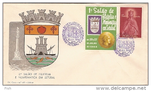 Portugal & 1 Salão De Filatelia E Numismática Em Setúbal 1958 - Setúbal