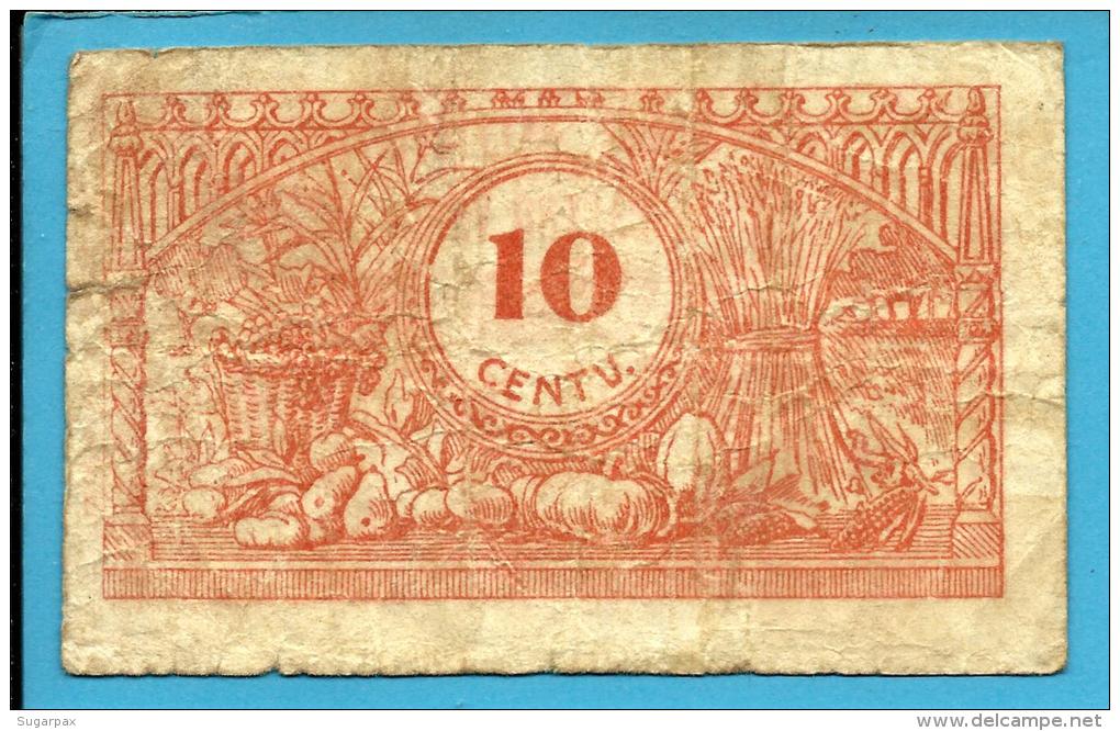 CASTRO VERDE - CÉDULA De 10 CENTAVOS - ND - M. A. 658.d - Escassa - PORTUGAL - EMERGENCY PAPER MONEY - NOTGELD - Portugal