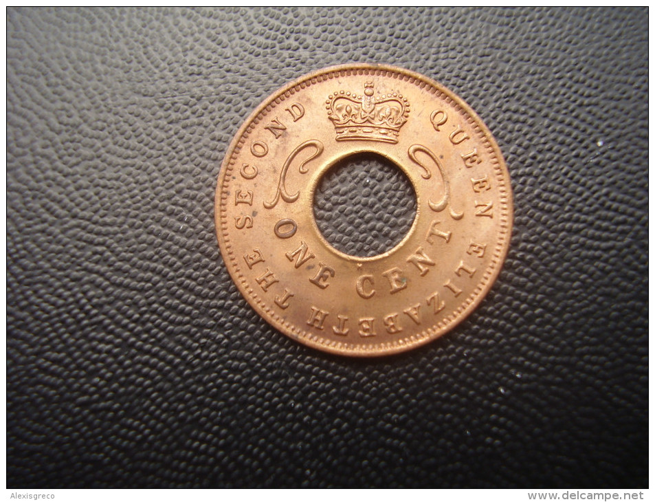 BRITISH EAST AFRICA USED ONE CENT COIN BRONZE Of 1962 H. - Ostafrika Und Herrschaft Von Uganda