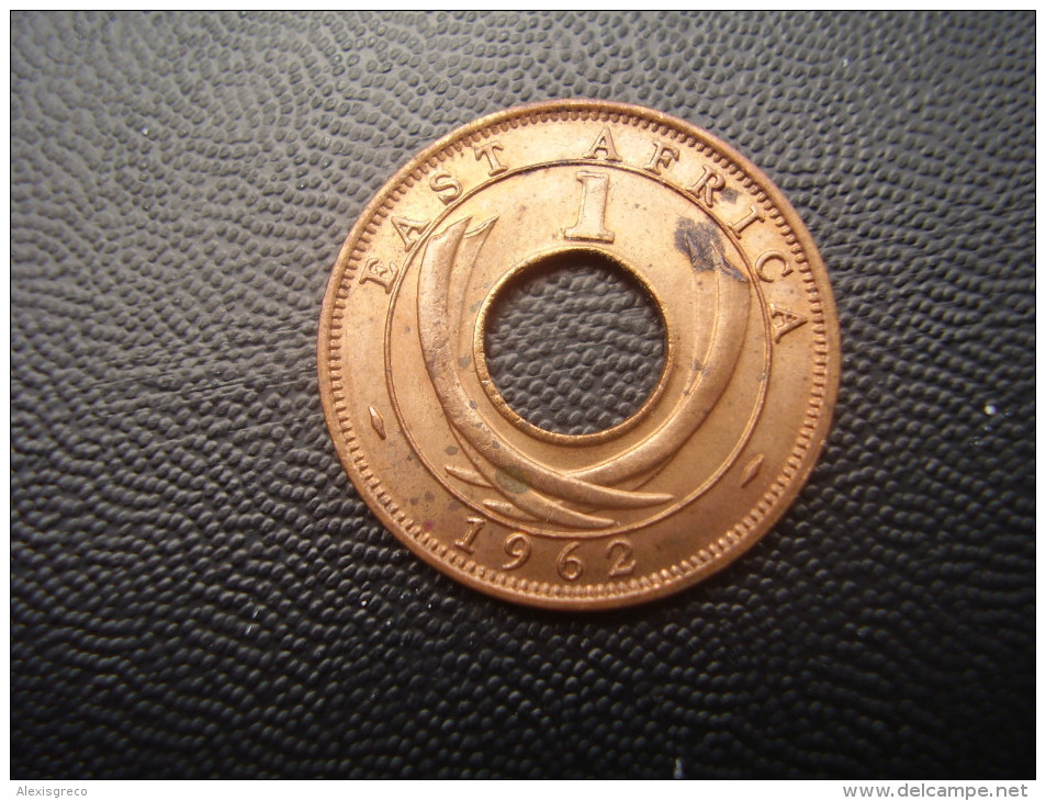 BRITISH EAST AFRICA USED ONE CENT COIN BRONZE Of 1962 H. - Afrique Orientale & Protectorat D'Ouganda