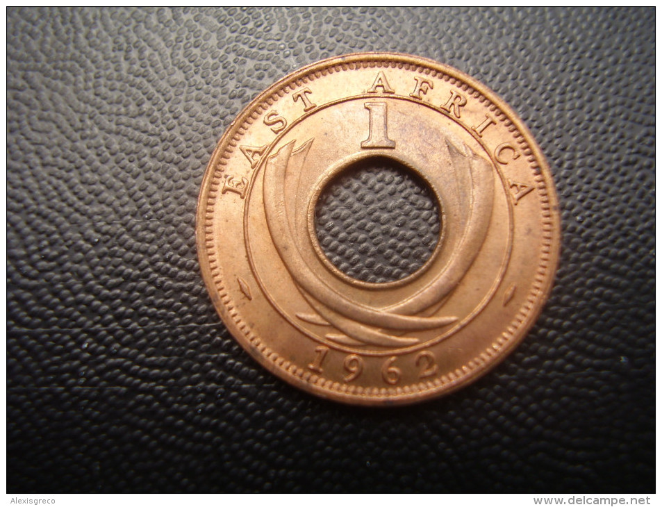 BRITISH EAST AFRICA USED ONE CENT COIN BRONZE Of 1962 H. - Ostafrika Und Herrschaft Von Uganda