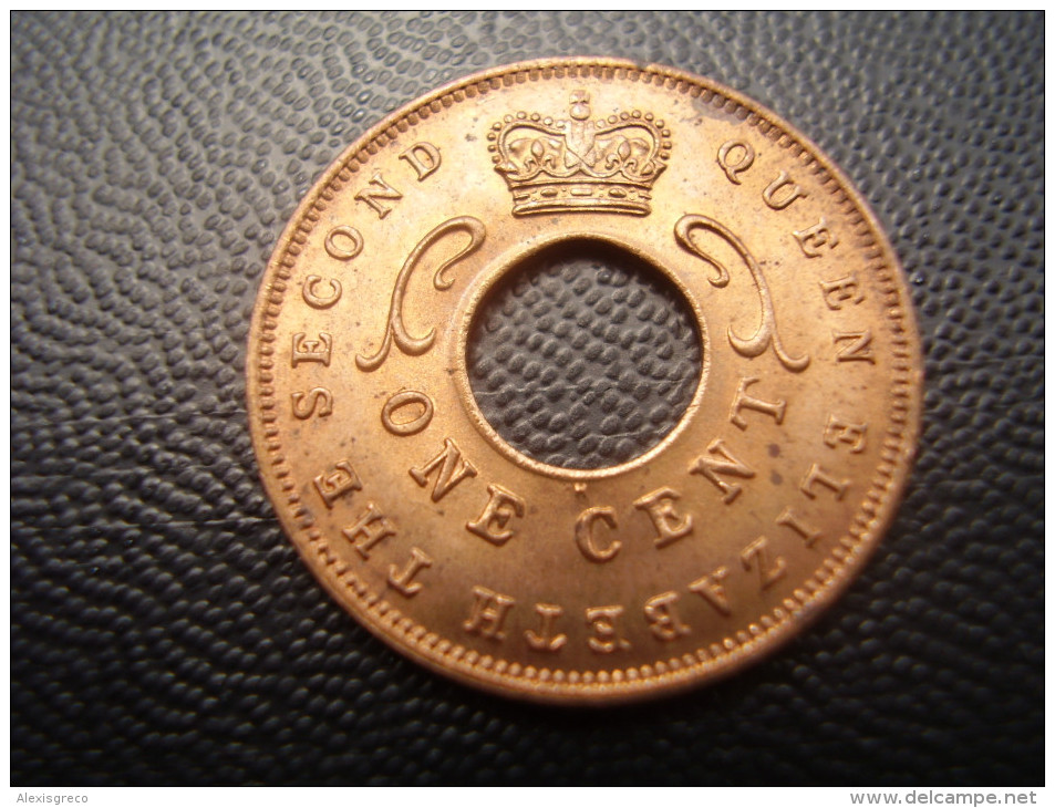 BRITISH EAST AFRICA USED ONE CENT COIN BRONZE Of 1962 H. - Afrique Orientale & Protectorat D'Ouganda