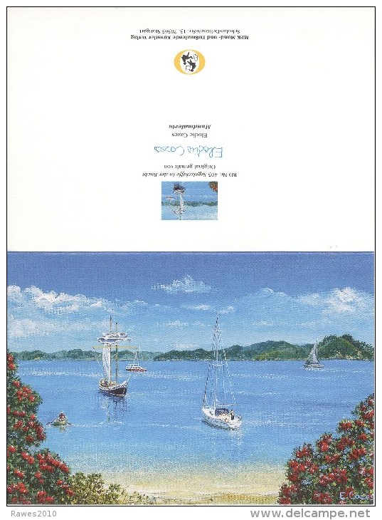 AK Stutgart MFK-Verlag BD-Nr. 405 Segelschiffe In Der Bucht - Gemälde (Klappkarte) - Voiliers