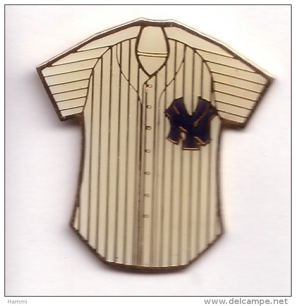 SP463  Pin's Baseball Base Ball USA Maillot NEW YORK Achat Immédiat Immédiat - Honkbal