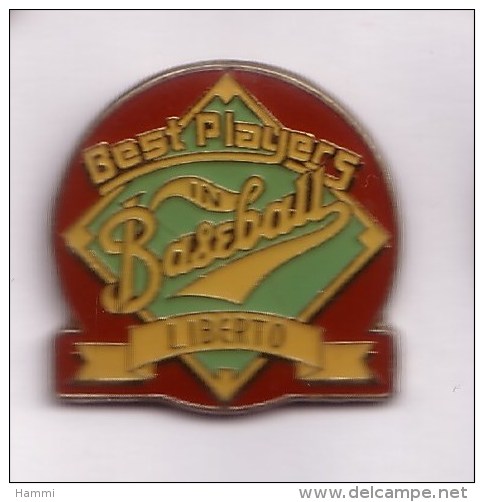 SP463 Pin's Baseball Base Ball USA Best Playeurs Liberto Achat Immédiat Immédiat - Honkbal