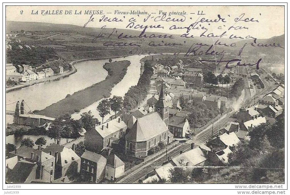 VIREUX - MOLHAIN ..-- 08 . ARDENNES ..-- Vue Générale . Vers SOISSONS ( Mme GADENNE ) .  Voir Verso . - Givet