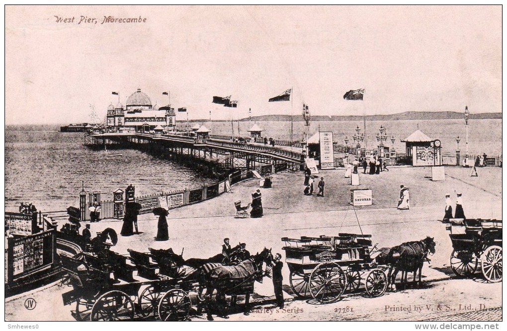 Postcard - Morecambe West End Pier, Lancashire. 27781 - Autres & Non Classés