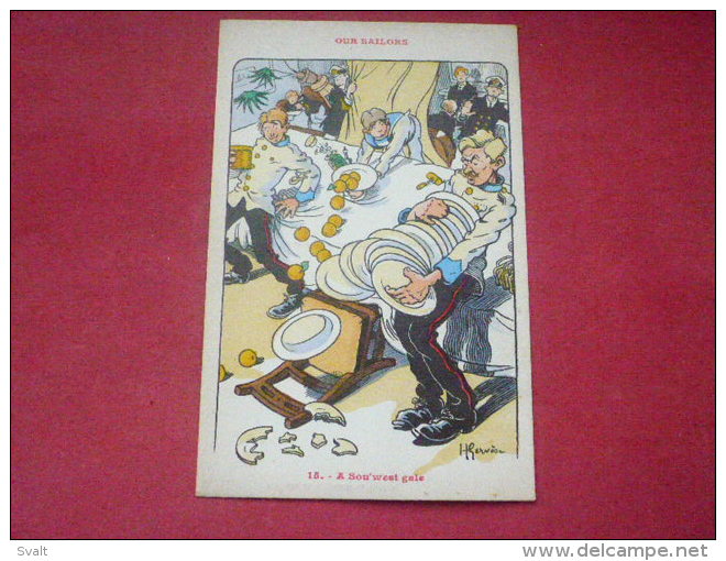 Ancienne Carte Postale : : Illustrateur H. GERVESE   OUR SAILORS :  15 - A SON' WEST GALE - Autres & Non Classés