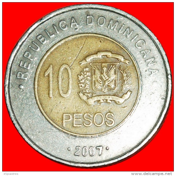 * HOLY BOOK (2005-2017): DOMINICAN REPUBLIC  10 PESOS 2007! LOW START NO RESERVE! - Dominicaanse Republiek