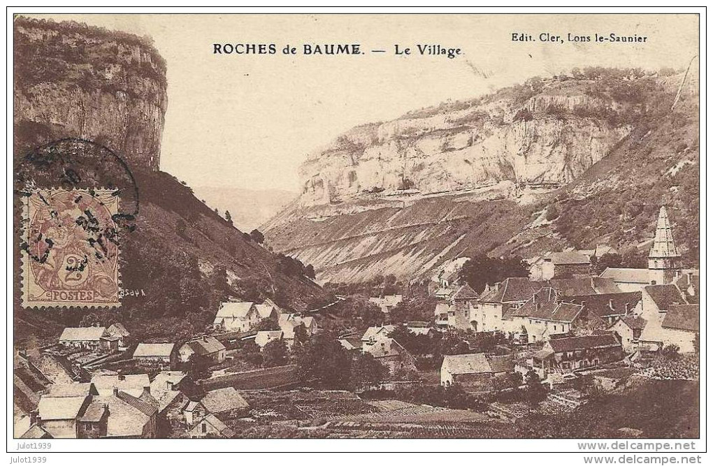 ROCHES DE BAUME ..-- 39 . JURA ..-- Le Village . 1921 Vers HAGEN ( Mr Théo FEIEREISEN ) . Voir Verso . - Andere & Zonder Classificatie