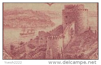 Turquie Janvier 1914. Mi 234 Sur Entier Postal, Oblitéré Galata. Superbe. Fort De Roumélie, Sur Le Bosphore - 1837-1914 Esmirna