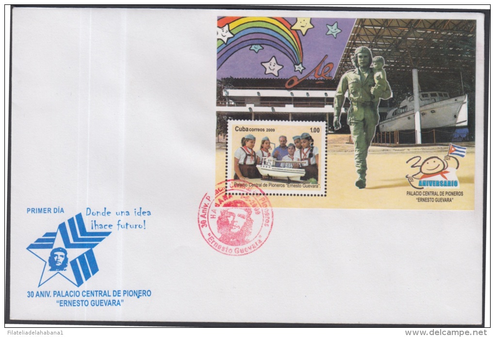 2009-FDC-48 CUBA. FDC. 2009. ERNESTO CHE GUEVARA RED CANCEL. RARE. - FDC