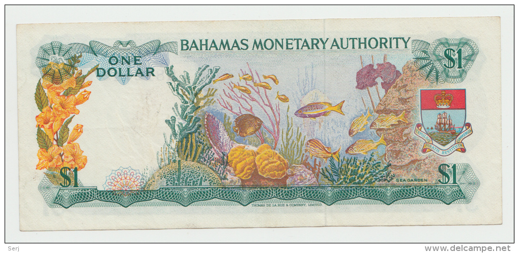 Bahamas 1 Dollar Banknote 1968 AXF Pick 27 - Bahamas