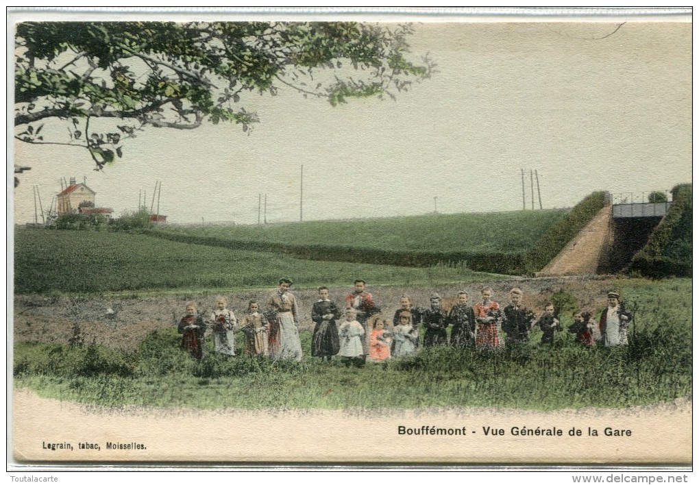 CPA 95   BOUFFEMONT VUE GENERALE DE LA GARE - Bouffémont