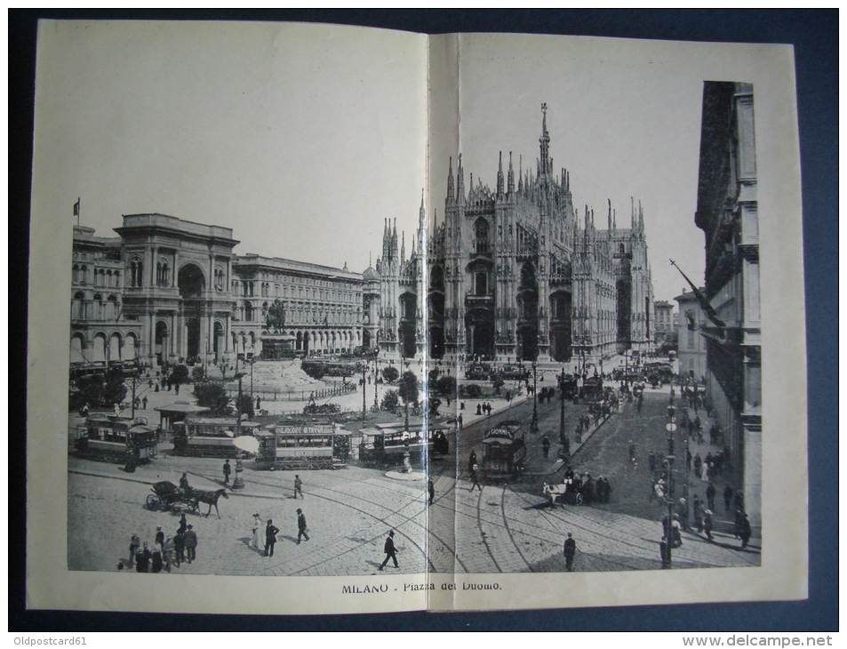 ALTE Broschüre - Prospekt  - MAILAND / MILANO -  Gedruckt Ca. 1920 - Milano