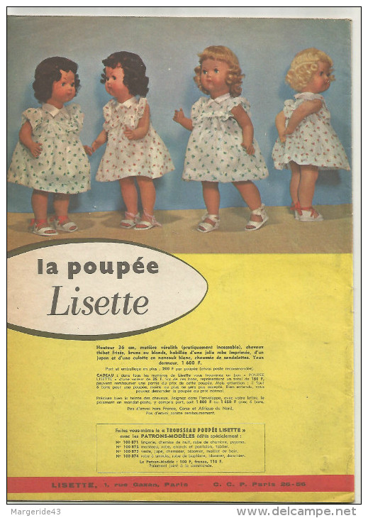 LISETTE N°49 DU 8 DECEMBRE 1957 - Lisette
