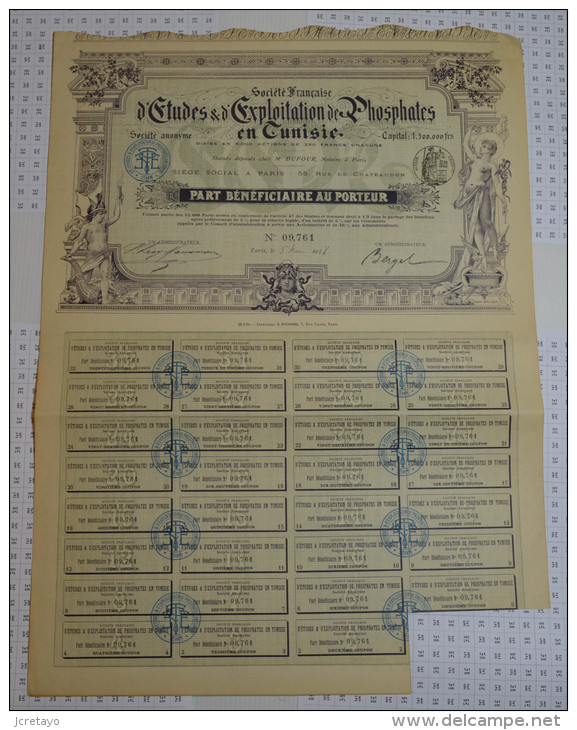 Etudes Et Exploitation De Phosphates En Tunisie - Afrika