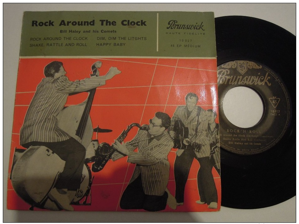 Bill Haley And His Comets - Rock Around The Clock - Brunswick 10027 - Rock