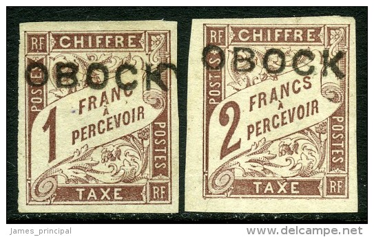 Obock, 1892. Scott #J16, J17. Unused. * - Ongebruikt