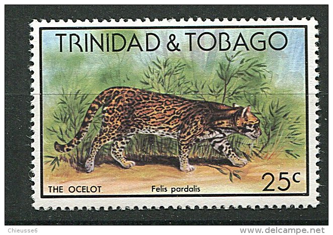 (CL 7 - P58) Trinité ** N° 381 (ref. Michel Au Dos) - Ocelot - - Trinidad & Tobago (1962-...)