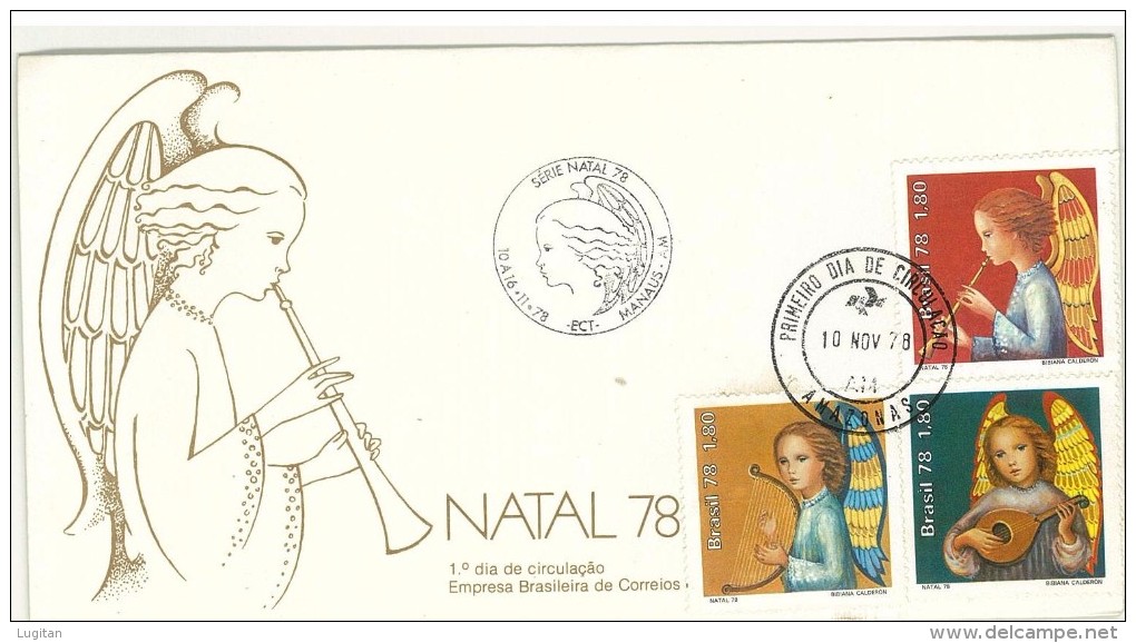 BRASILE - ANNO 1978 - NATALE CHRISTMAS  FDC - FDC