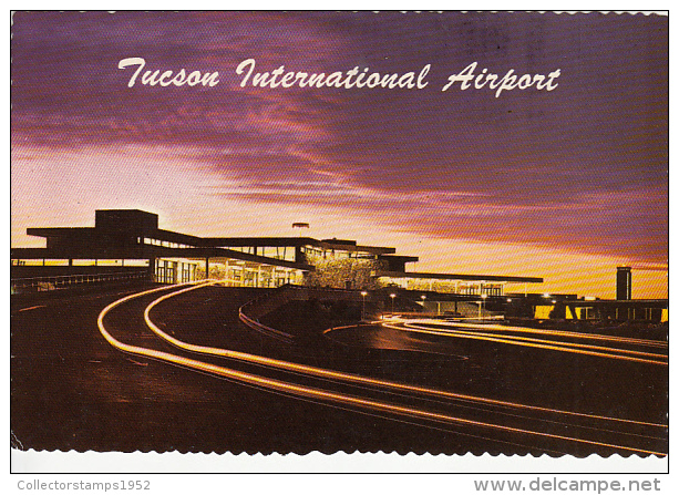 25083- TUCSON- INTERNATIONAL AIRPORT BY NIGHT - Tucson