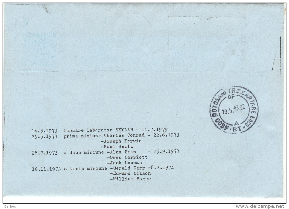 Romania , 1993 , Space , 25 Years - SKYLAB ,  Special Cancell. - Other & Unclassified