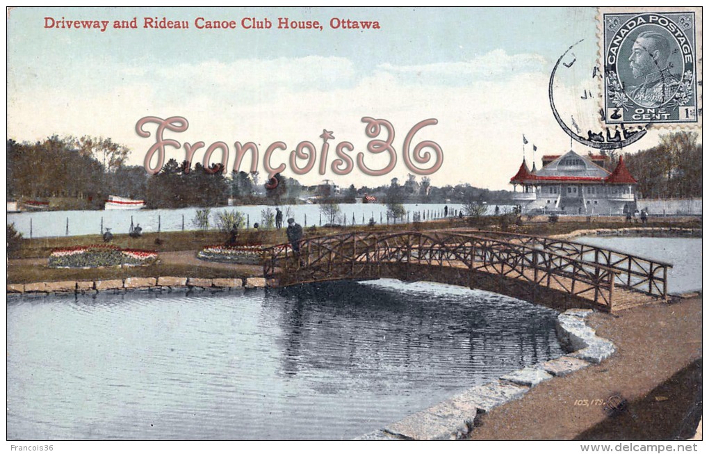 Canada - Ontario - Driveway And Rideau Canoe Club House, Ottawa - 2 SCANS - Ottawa