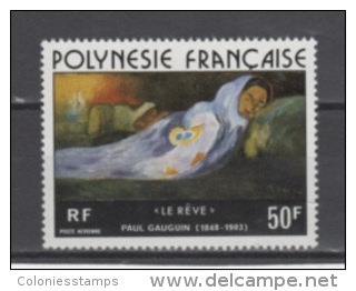 (SA0221) FRENCH POLYNESIA, 1976 ("The Dream" By P. Gauguin). Mi # 223. MNH** Stamp - Ungebraucht