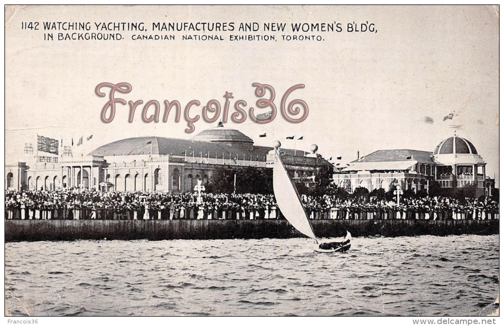 Canada - Ontario - Watching Yachting, Manufactures And New Women's B'Ld'G, In Background, Toronto - 2 SCANS - Toronto