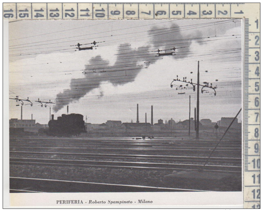 Milano Periferia Ferrovia Treni Treno 1951 R. Spampinato - Altri & Non Classificati