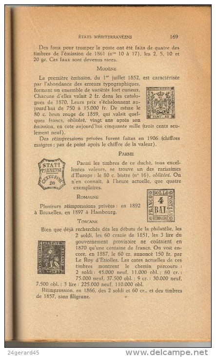OUVRAGE GEORGES OLIVIER LE TIMBRE VALEUR DE PLACEMENT 230 PAGES - Sonstige & Ohne Zuordnung