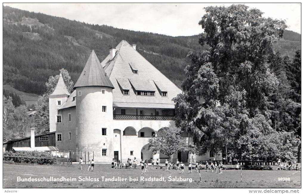 RADSTADT (Salzburg) - Schloss Tandalier, Bundesschullandheim, Mädchen Beim Sport, Karte Gel.1955, Stempel Altenmarkt - Igls