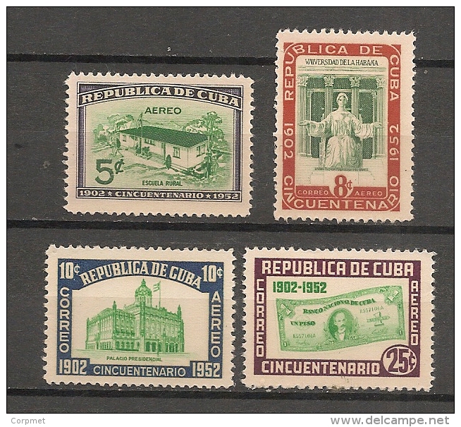 CUBA - Posta Aérienne - Air Mail  - Yvert # A 56/59 -  * MINT (Light Trace Of Hinge) - Airmail