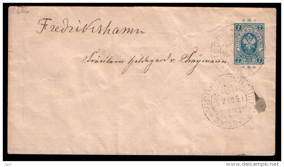 Russia / Russian Finland Stationery Cover Viborg - Fredrikshamn - Covers & Documents