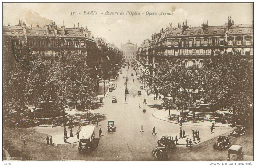 75 - PARIS - Avenue De L'Opéra - Transport Urbain En Surface