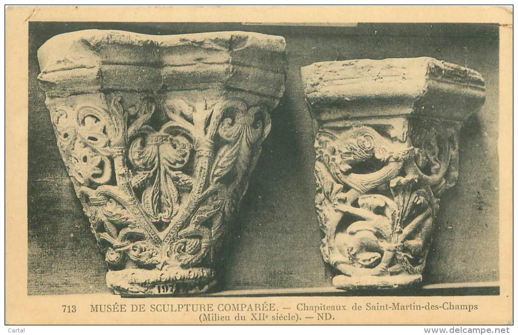 Musée De Sculpture Comparée - Chapiteaux De Saint-Martin-des-Champs - Milieu Du XIIe Siècle - Sculptures