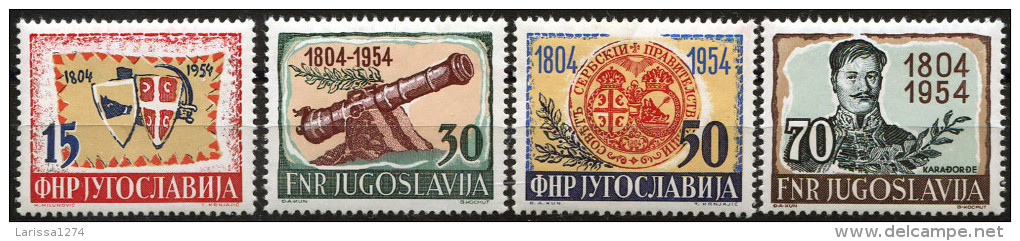 YUGOSLAVIA 1954 150th Anniversary Of Serbian Insurrection Set MNH - Nuovi