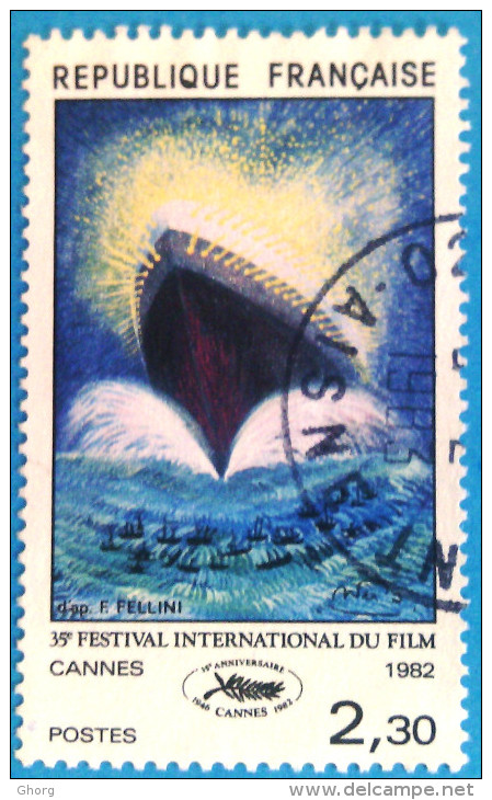 France 1982  : 35e Festival International Du Film à Cannes N° 2212 Oblitéré - Oblitérés