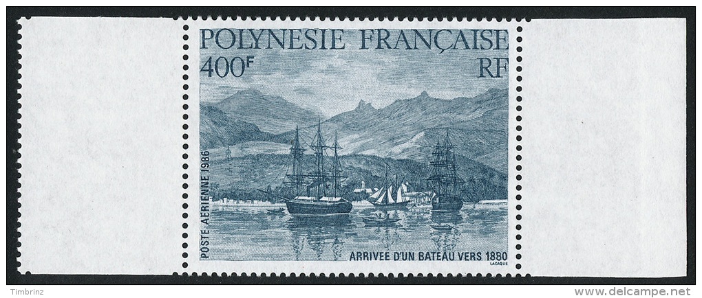 POLYNESIE 1986 - Yv. PA 191 ** SUP Bdf  Faciale= 3,36 EUR - Arrivée D'un Bateau Vers 1880 ..Réf.POL22271 - Neufs