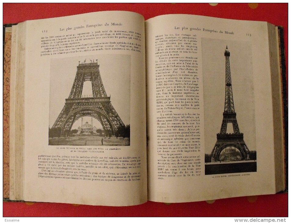 Les Plus Grandes Entreprises Du Monde. Bellet Et Darvillé. 1913. Tour Eiffel, Paquebot, Phare, Automobile... - 1901-1940