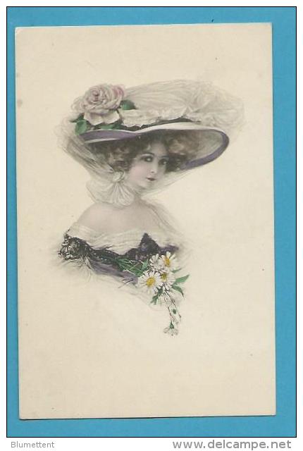 CPA Voro - Beauté Série 4 - Jeune Femme Mode Chapeau - Schilbach