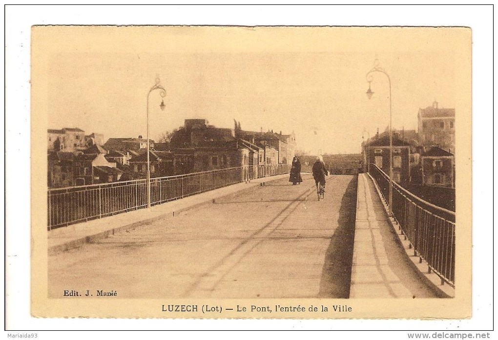 LUZECH - LOT - LE PONT - L'ENTREE DE LA VILLE - Luzech