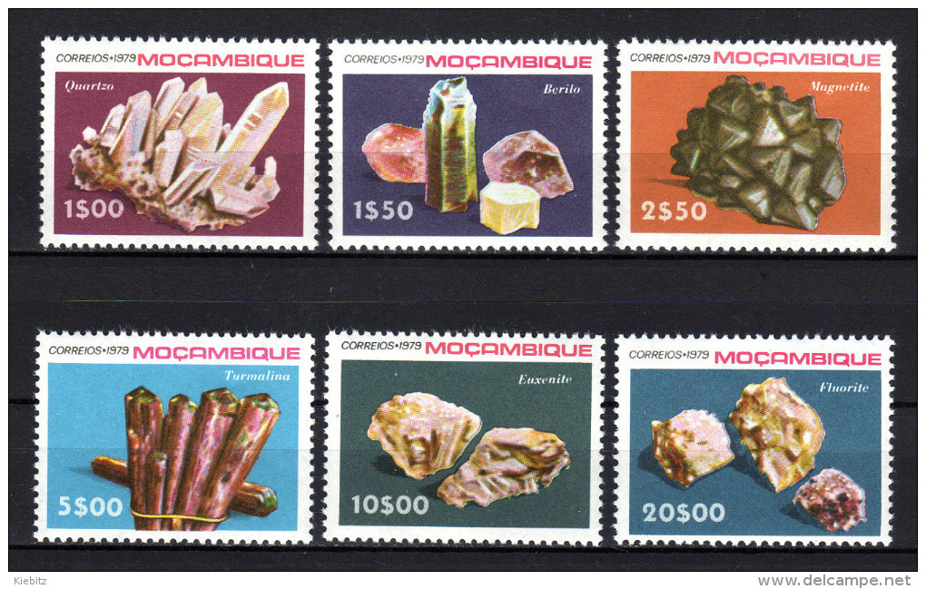 MOCAMBIQUE 1979 ** Mineralien - Kompletter Satz MNH - Mineralien
