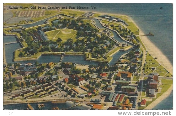 Postcard RA004460 - USA Virginia Hampton Fort Monroe - Hampton