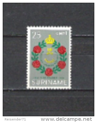 Suriname 1964 Geschichte Verwaltung Statut Königreich Niederlande Blumenkranz Blumen Krone Faja Lobbi, Mi. 454 ** - Suriname